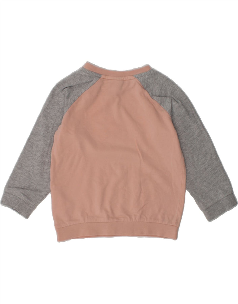 PUMA Baby Girls Graphic Sweatshirt Jumper 12-18 Months Beige Colourblock | Vintage Puma | Thrift | Second-Hand Puma | Used Clothing | Messina Hembry 