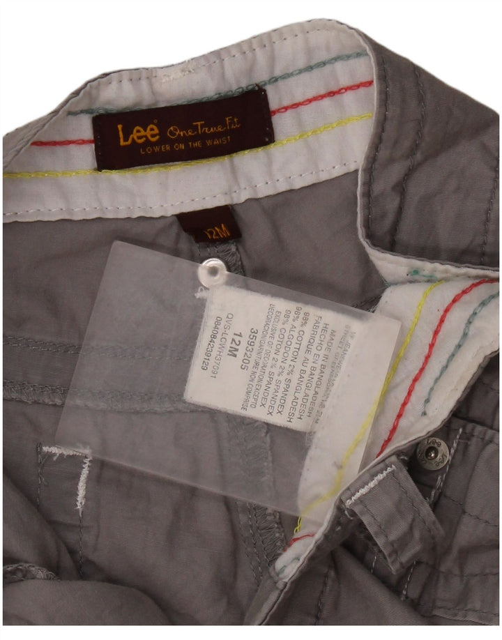 LEE Womens Casual Shorts US 12 Large W34 Grey Cotton