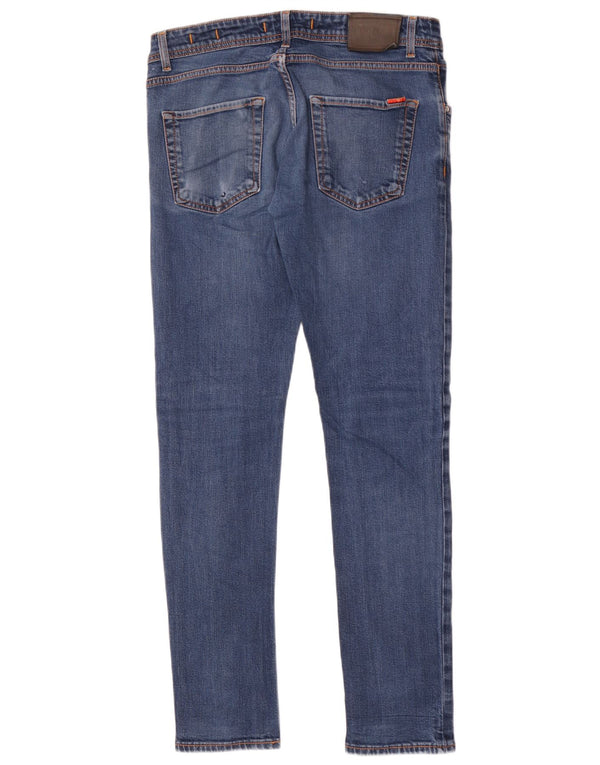 Liu Jo Mens Skinny Jeans W36 L32 Blue Cotton