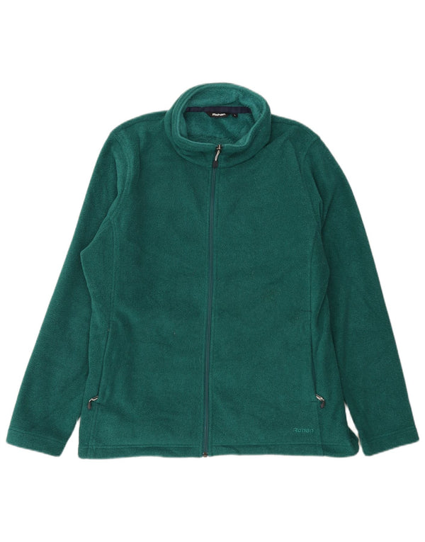 Rohan Womens Fleece Jacket UK 16 Large Green Polyester