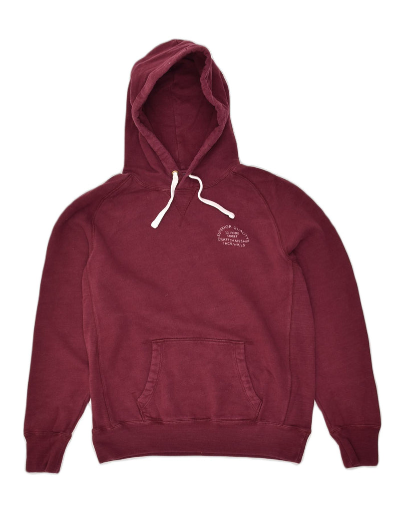 JACK WILLS Mens Hoodie Jumper Medium Burgundy Cotton | Vintage Jack Wills | Thrift | Second-Hand Jack Wills | Used Clothing | Messina Hembry 