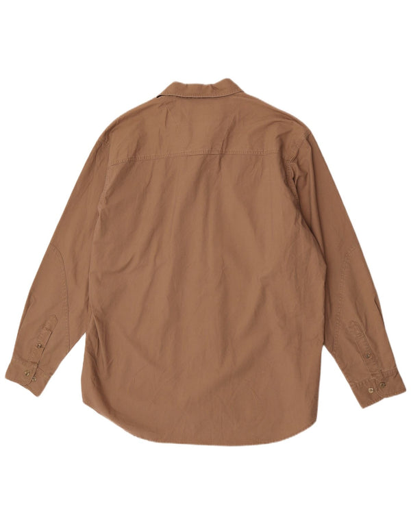 Wrangler Mens Shirt XL Brown Cotton