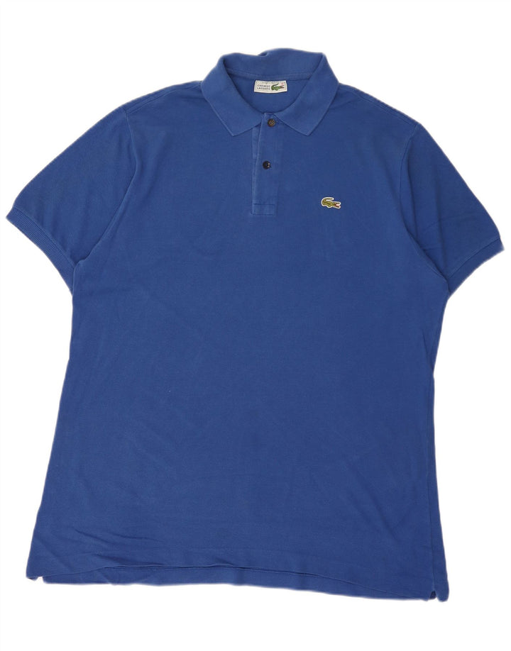 Lacoste Mens Polo Shirt Size 7 2XL Blue Cotton