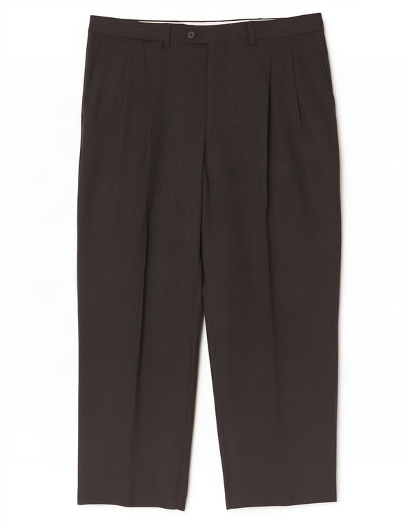 Lacoste Mens Pegged Suit Trousers Size 46 Large W36 L27 Grey Wool