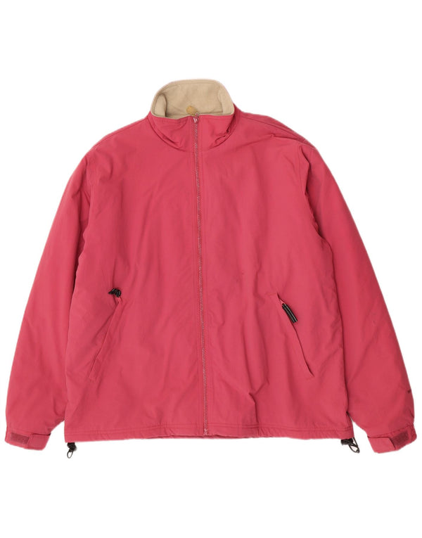 Woolrich Mens Windbreaker Jacket UK 42 XL Pink Nylon
