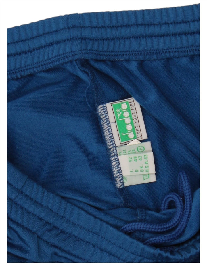 Diadora Mens Tracksuit Trousers IT 52 Large Blue Polyester