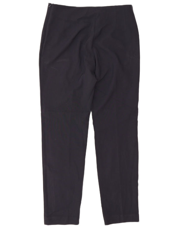 Marks & Spencer Womens Slim Suit Trousers UK 12 Medium W30 L30 Navy Blue