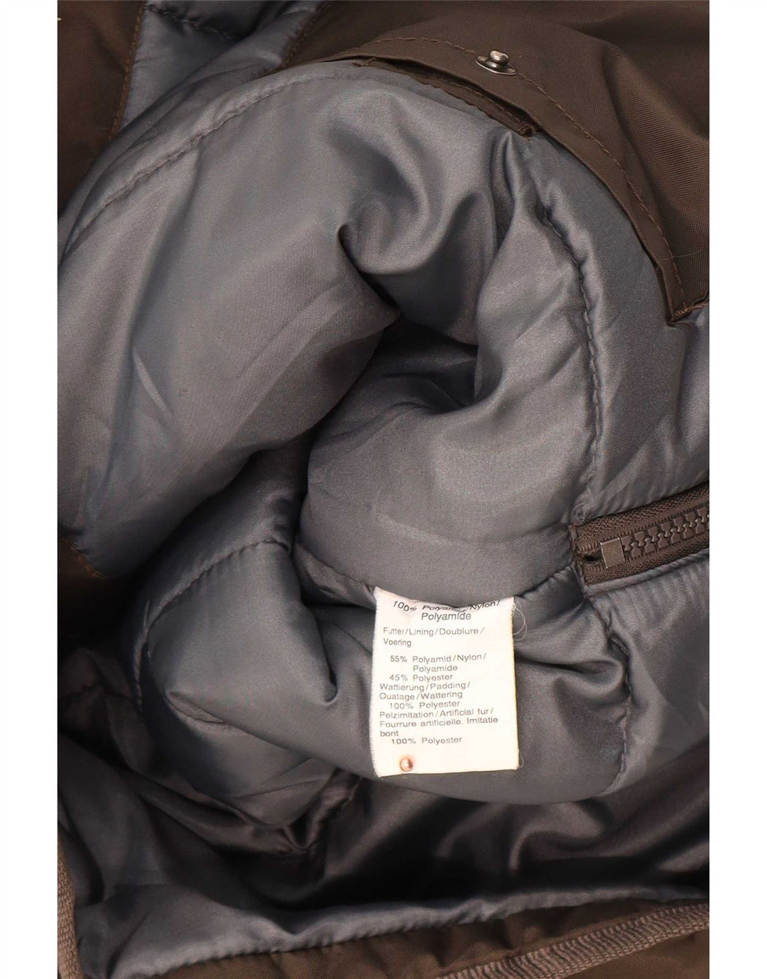 Nangaparbat Mens Padded Utility Jacket UK 42/44 XL Brown Polyamide