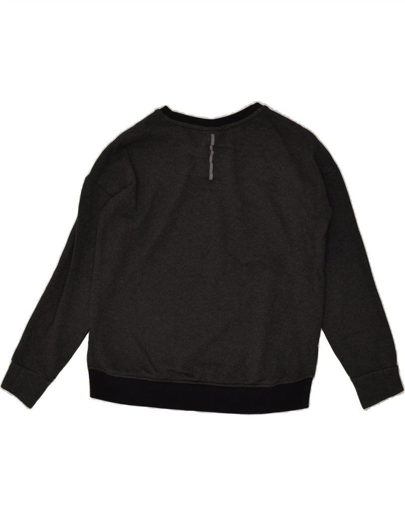 NEW BALANCE Womens Sweatshirt Jumper UK 14 Medium Black Colourblock Cotton | Vintage New Balance | Thrift | Second-Hand New Balance | Used Clothing | Messina Hembry 