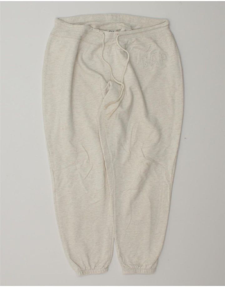 GAP Womens Graphic Tracksuit Trousers Joggers UK 14 Medium  Grey Flecked Vintage Gap and Second-Hand Gap from Messina Hembry 