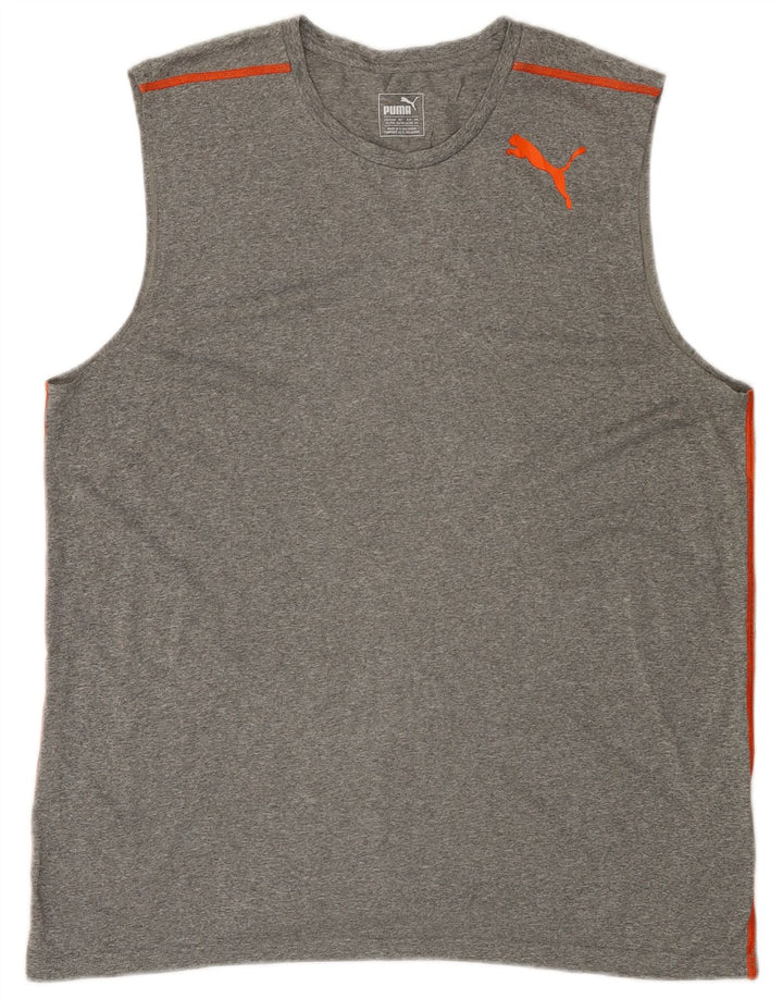 PUMA Mens Vest Top XL Grey Polyester