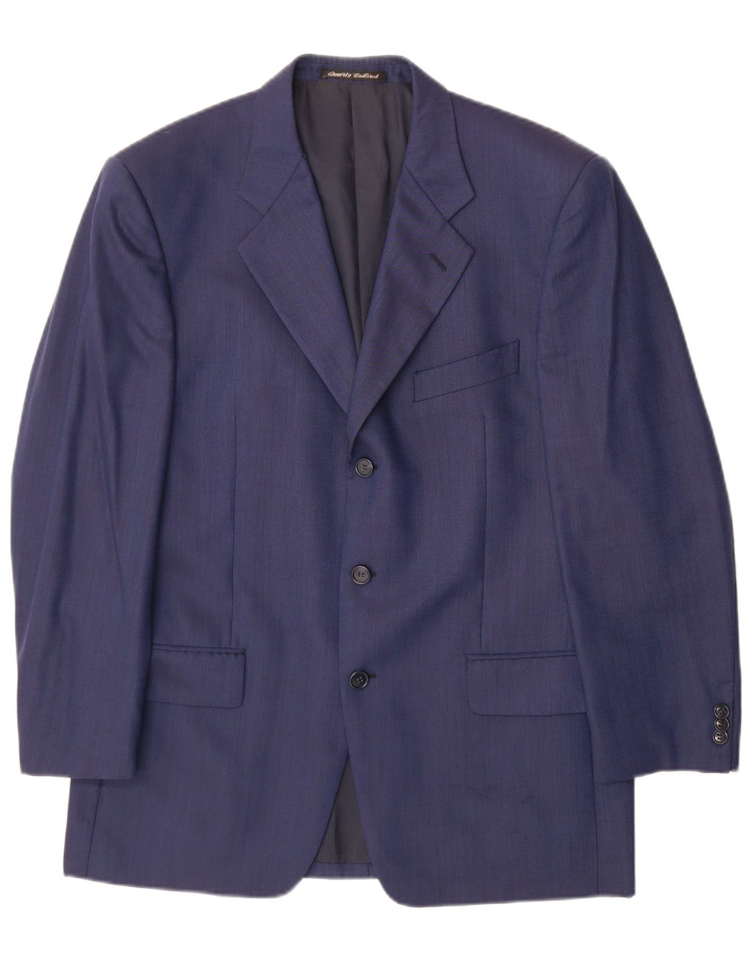 EMANUEL UNGARO Mens 3 Button Blazer Jacket IT 50 Large Navy Blue