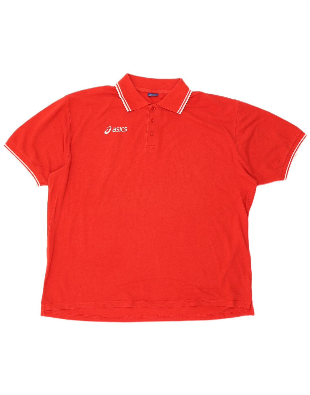 Asics Mens Polo Shirt 3XL Red Cotton