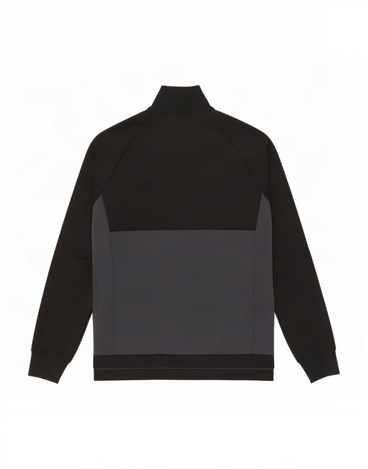 Adidas Mens Tracksuit Top Jacket Medium Black Colourblock Polyester