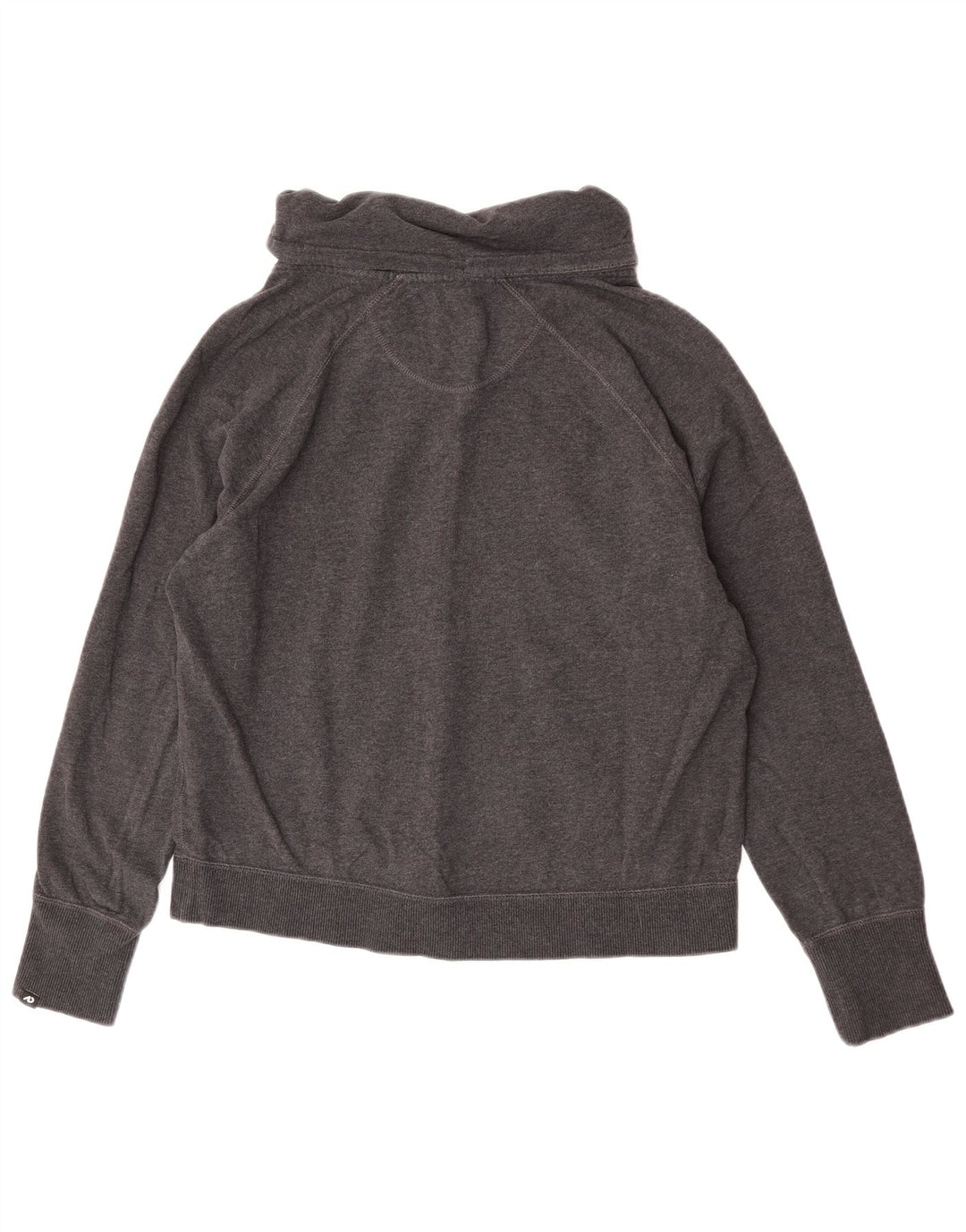 Nike Womens Tracksuit Top Jacket UK 16 Large Grey Cotton
