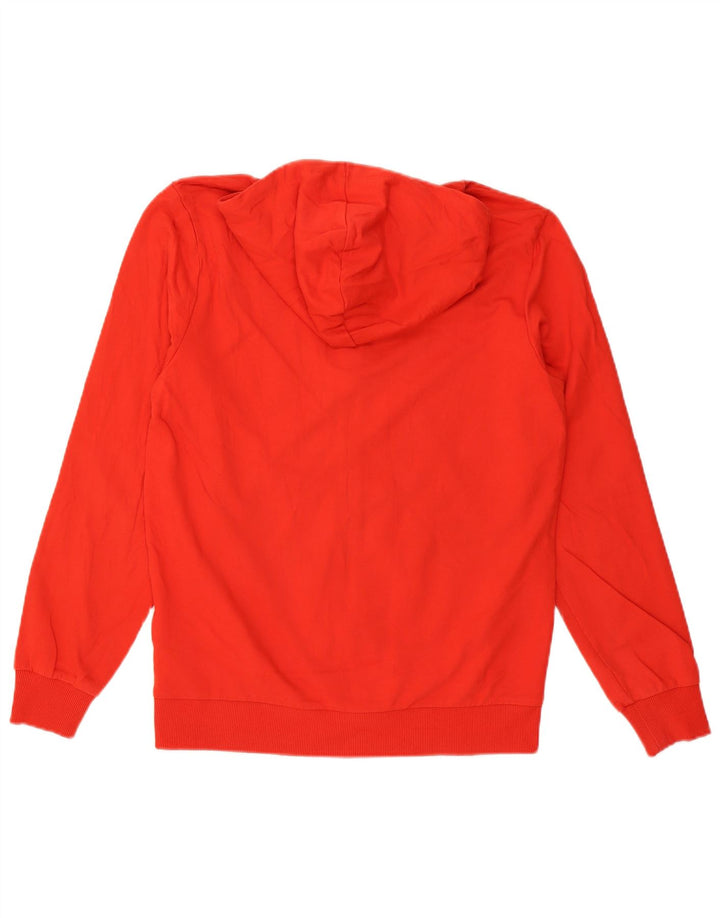 Puma Mens Zip Hoodie Sweater Medium Red Cotton
