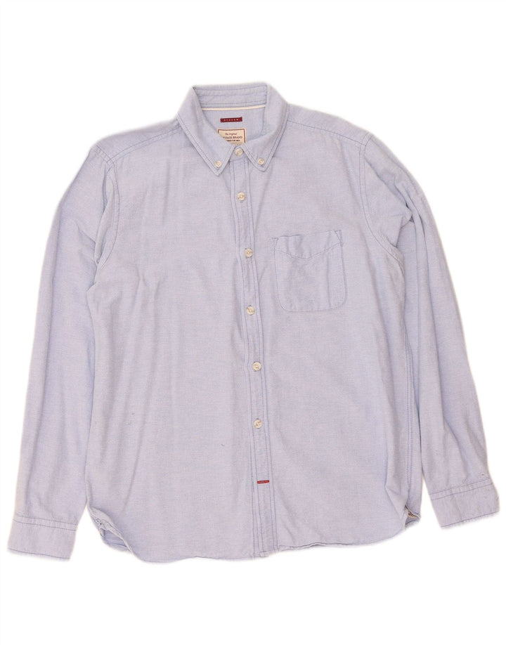 Fat Face Mens Shirt Medium Blue Cotton
