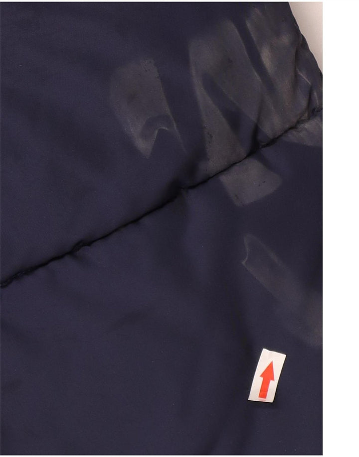 Dkny Boys Graphic Hooded Padded Jacket 14-15 Years Large Navy Blue