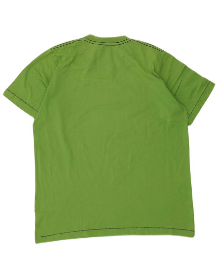 Murphy & Nye Mens Graphic T-Shirt Top Medium Green Cotton