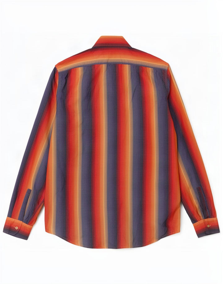 Hugo Boss Mens Shirt Medium Multicoloured Striped Cotton
