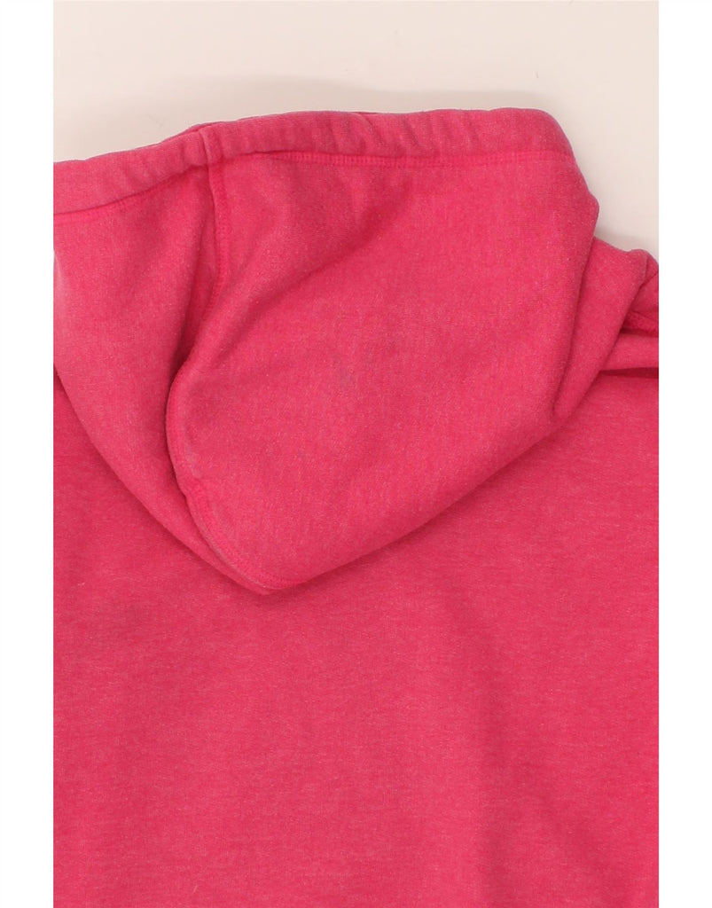 SUPERDRY Womens Graphic Hoodie Jumper UK 16 Large Pink Cotton | Vintage Superdry | Thrift | Second-Hand Superdry | Used Clothing | Messina Hembry 