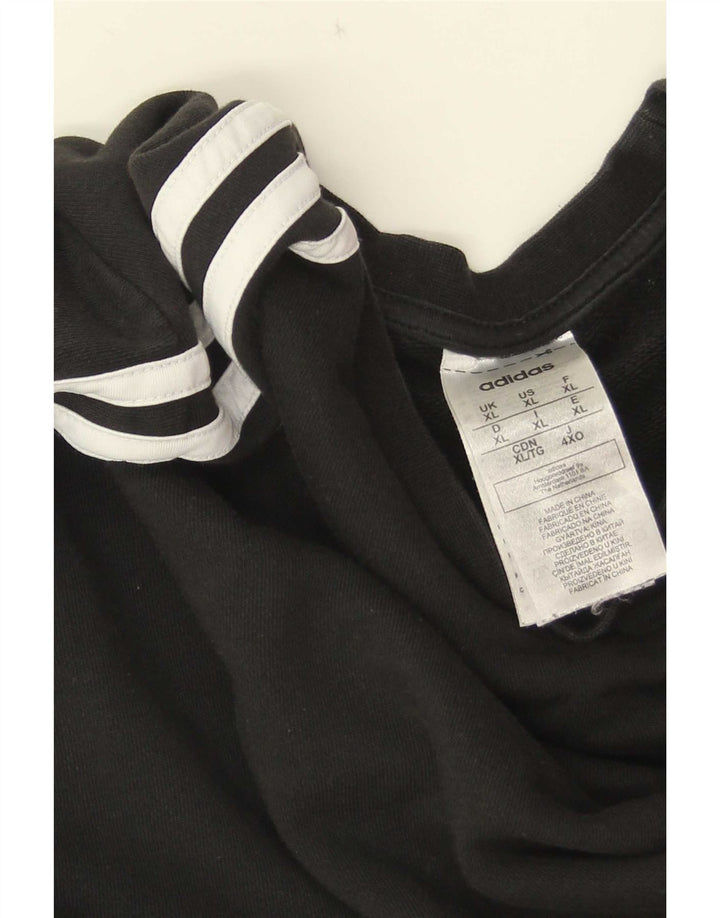 Adidas Mens Sweatshirt Jumper XL Black Cotton