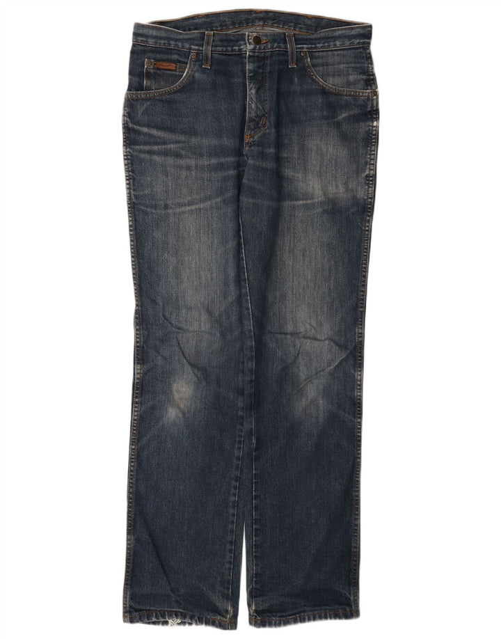 Wrangler Mens Straight Jeans W34 L33 Blue