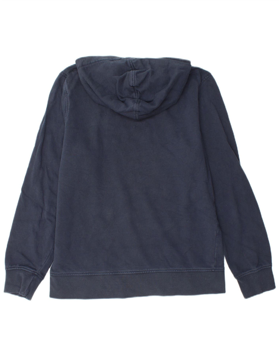 JACK & JONES Mens Graphic Hoodie Jumper Medium Navy Blue Cotton