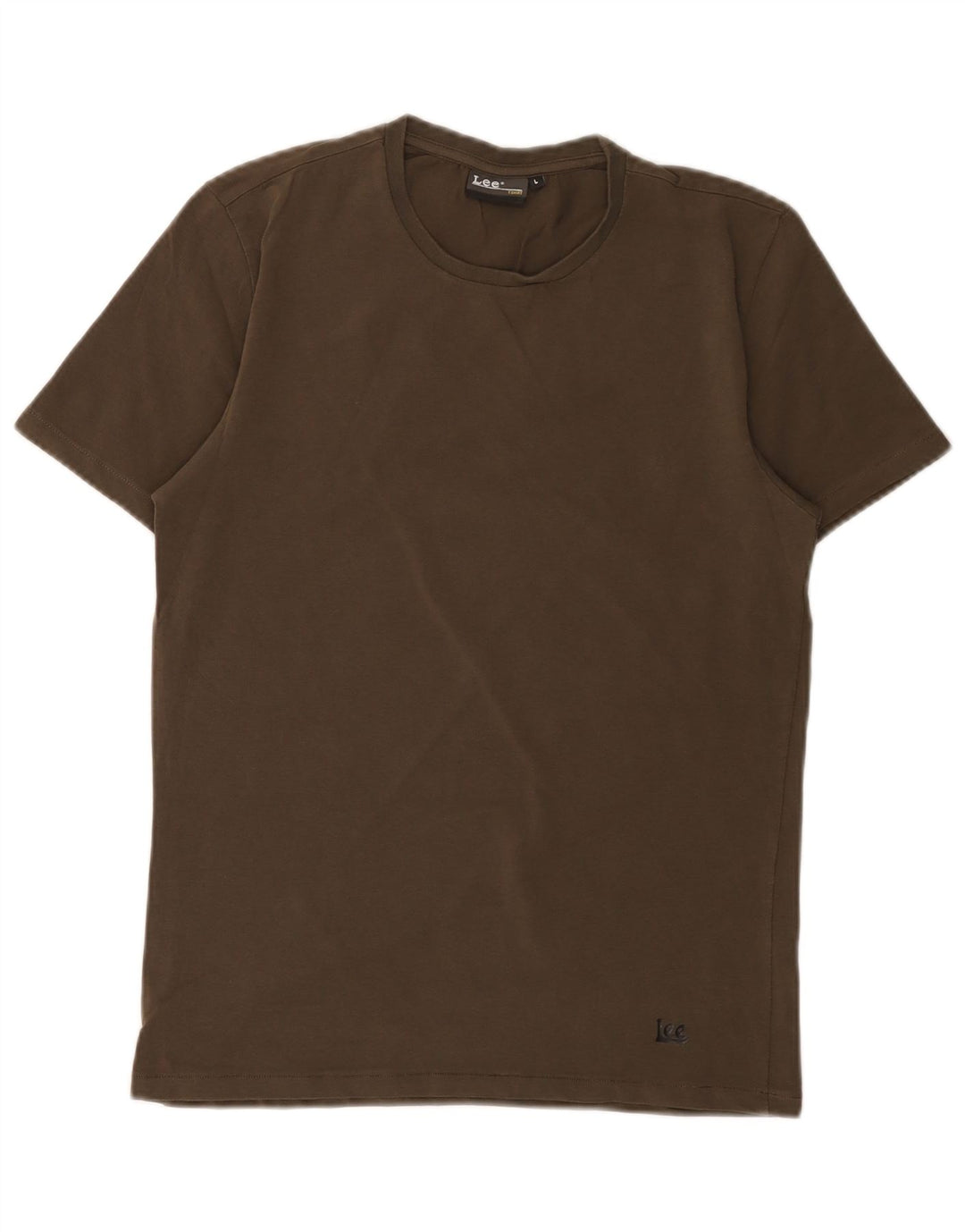 Lee Womens T-Shirt Top UK 14 Large Khaki
