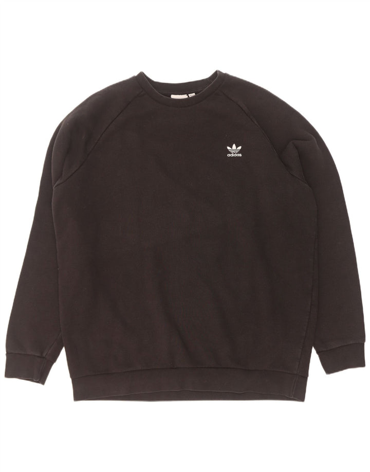 Adidas Mens Sweatshirt Jumper XL Black Cotton