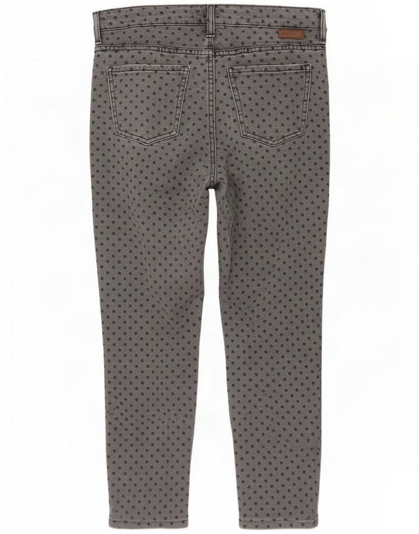 Boden Womens Skinny Cropped Jeans UK 16 Large W34 L26 Grey Spotted Cotton