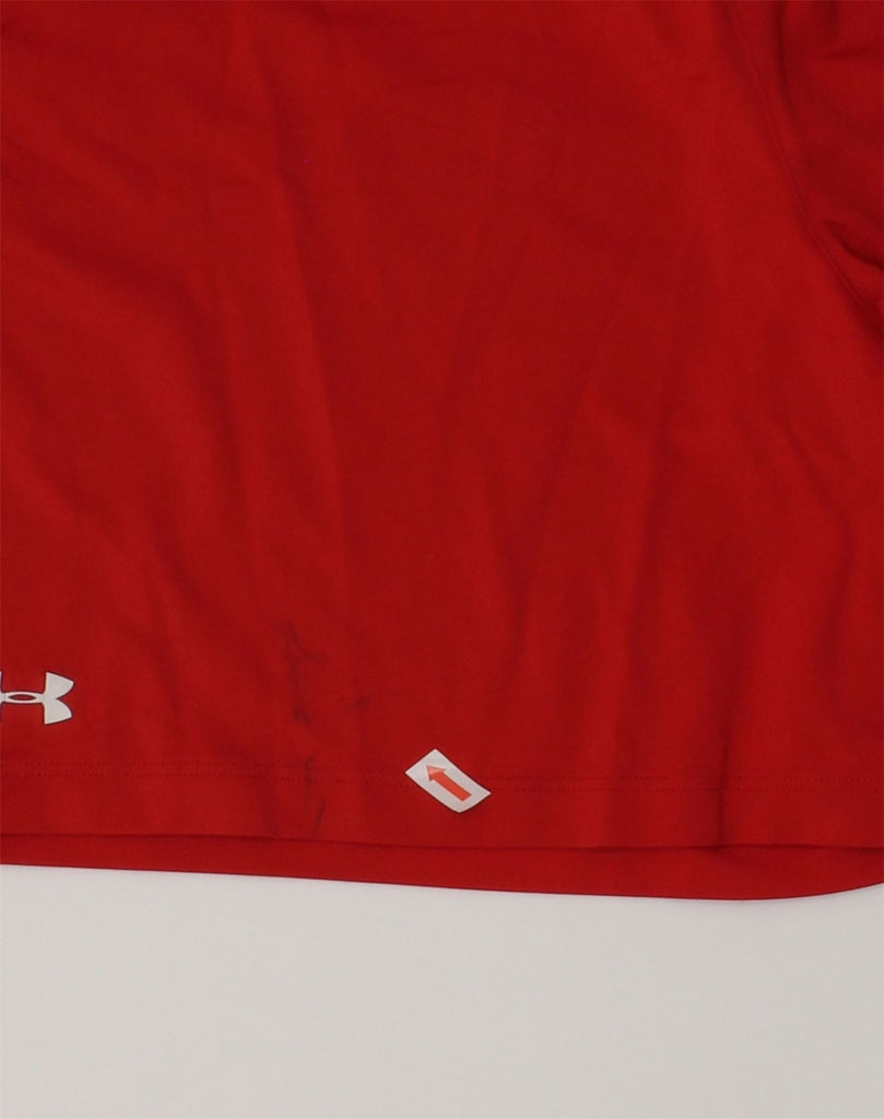 UNDER ARMOUR Boys Sport Shorts 8-9 Years Small Red Polyester | Vintage Under Armour | Thrift | Second-Hand Under Armour | Used Clothing | Messina Hembry 