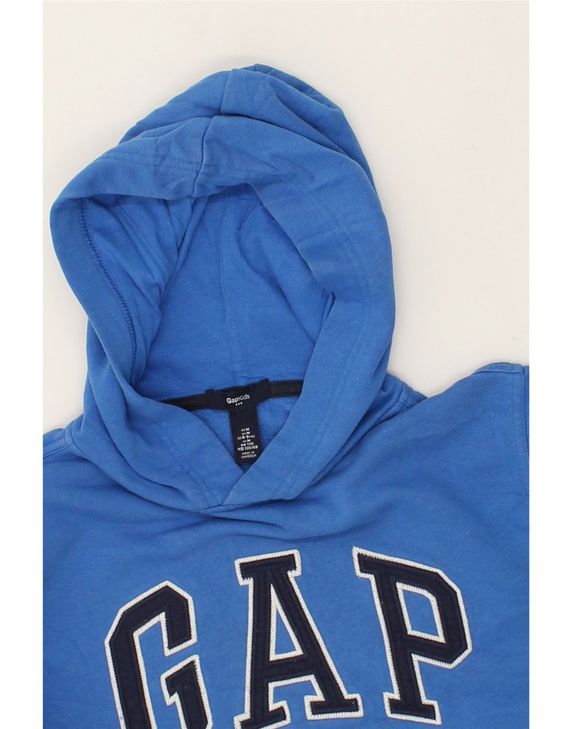 GAP Boys Graphic Hoodie Jumper 8-9 Years Medium Blue Cotton | Vintage Gap | Thrift | Second-Hand Gap | Used Clothing | Messina Hembry 