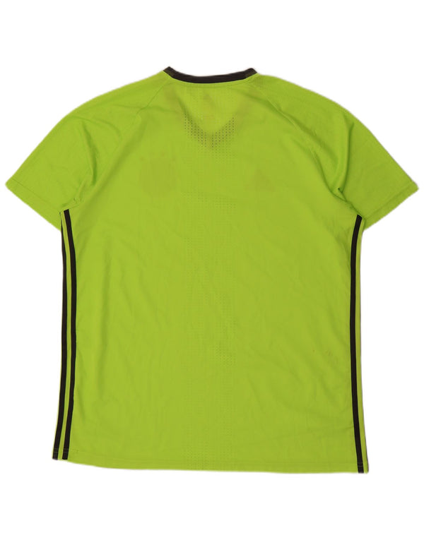 Adidas Mens Deutscher Fussball Bund T-Shirt Top XL Green Polyester