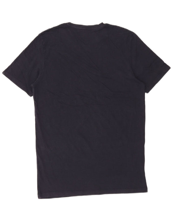 Jack & Jones Mens T-Shirt Top Large Navy Blue Cotton
