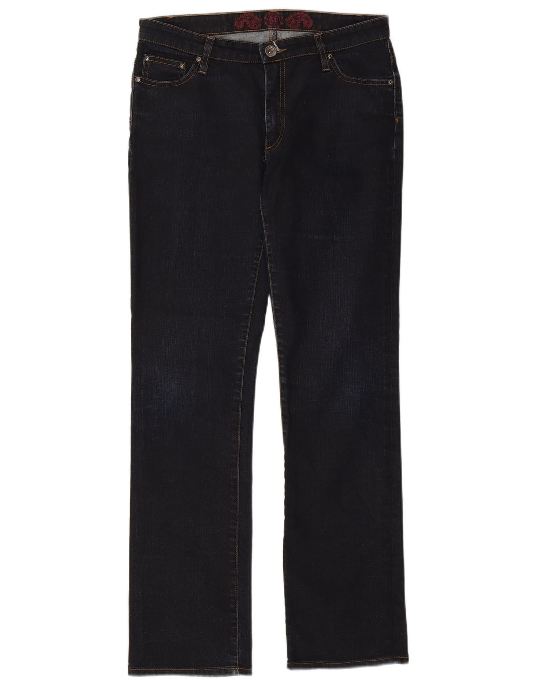 Marlboro Classics Womens Straight Jeans W33 L32 Navy Blue Cotton