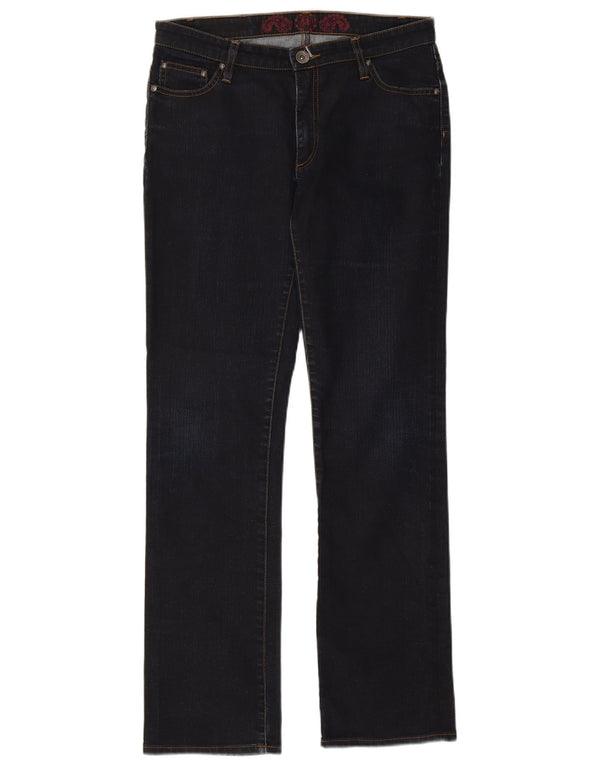 Marlboro Classics Womens Straight Jeans W33 L32 Navy Blue Cotton