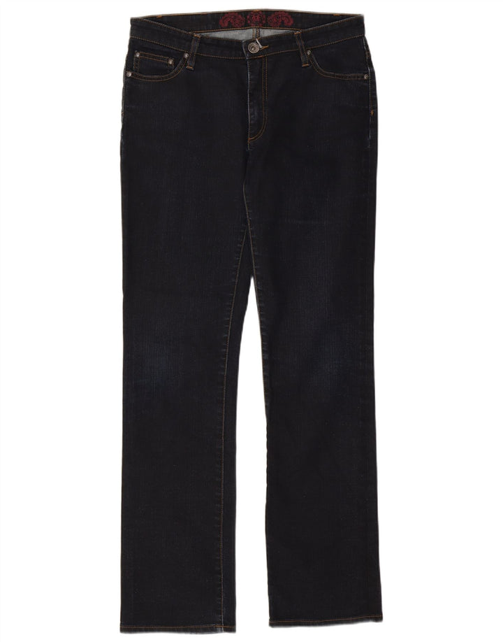 Marlboro Classics Womens Straight Jeans W33 L32 Navy Blue Cotton
