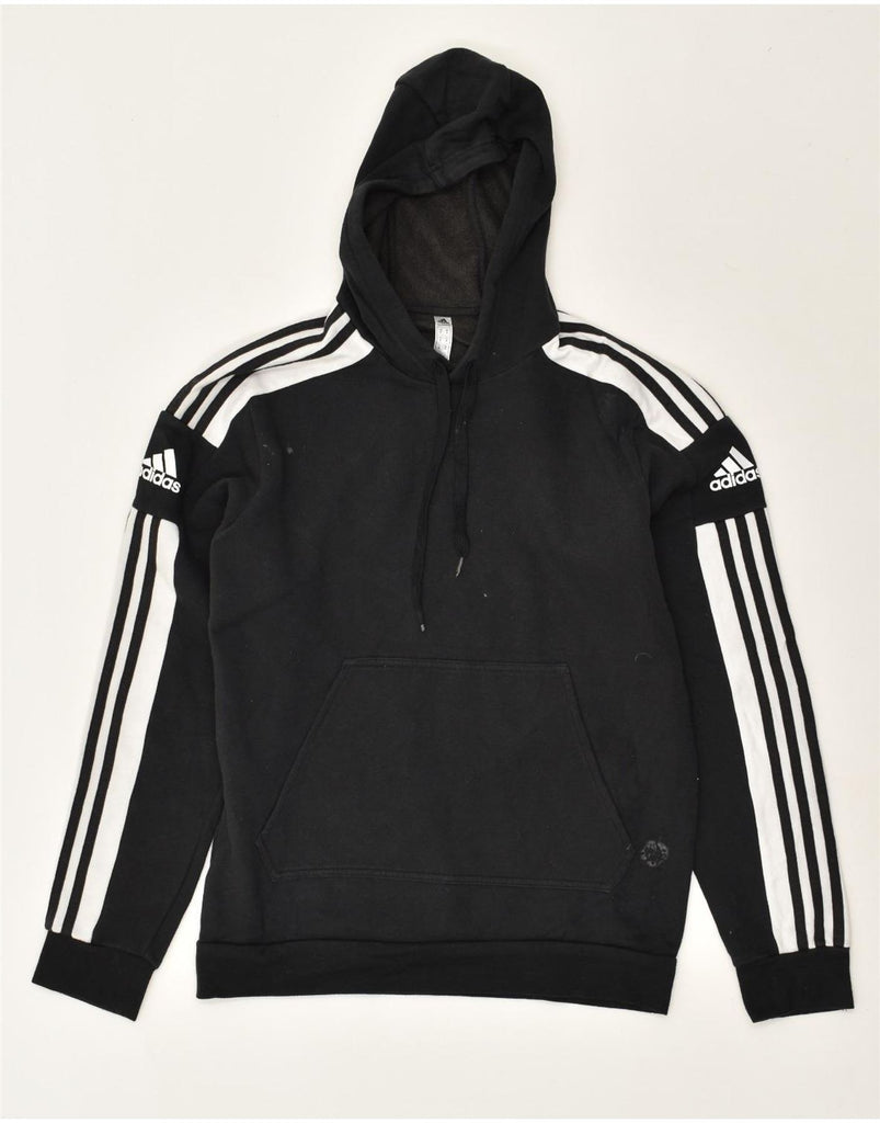 ADIDAS Mens Hoodie Jumper Medium Black Cotton | Vintage Adidas | Thrift | Second-Hand Adidas | Used Clothing | Messina Hembry 