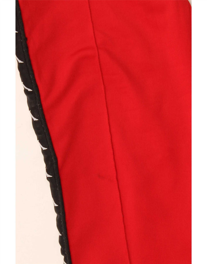 Kappa Mens Graphic Tracksuit Trousers Joggers Small Red Colourblock