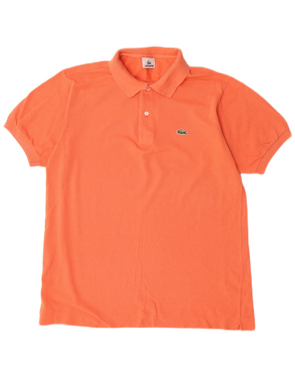 Lacoste Mens Polo Shirt Size 4 Medium Orange Cotton
