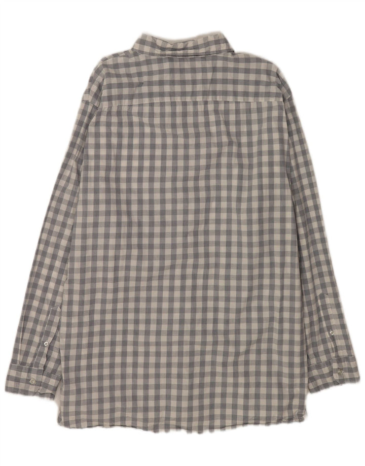 Lee Mens Regular Fit Shirt 2XL Grey Check Cotton
