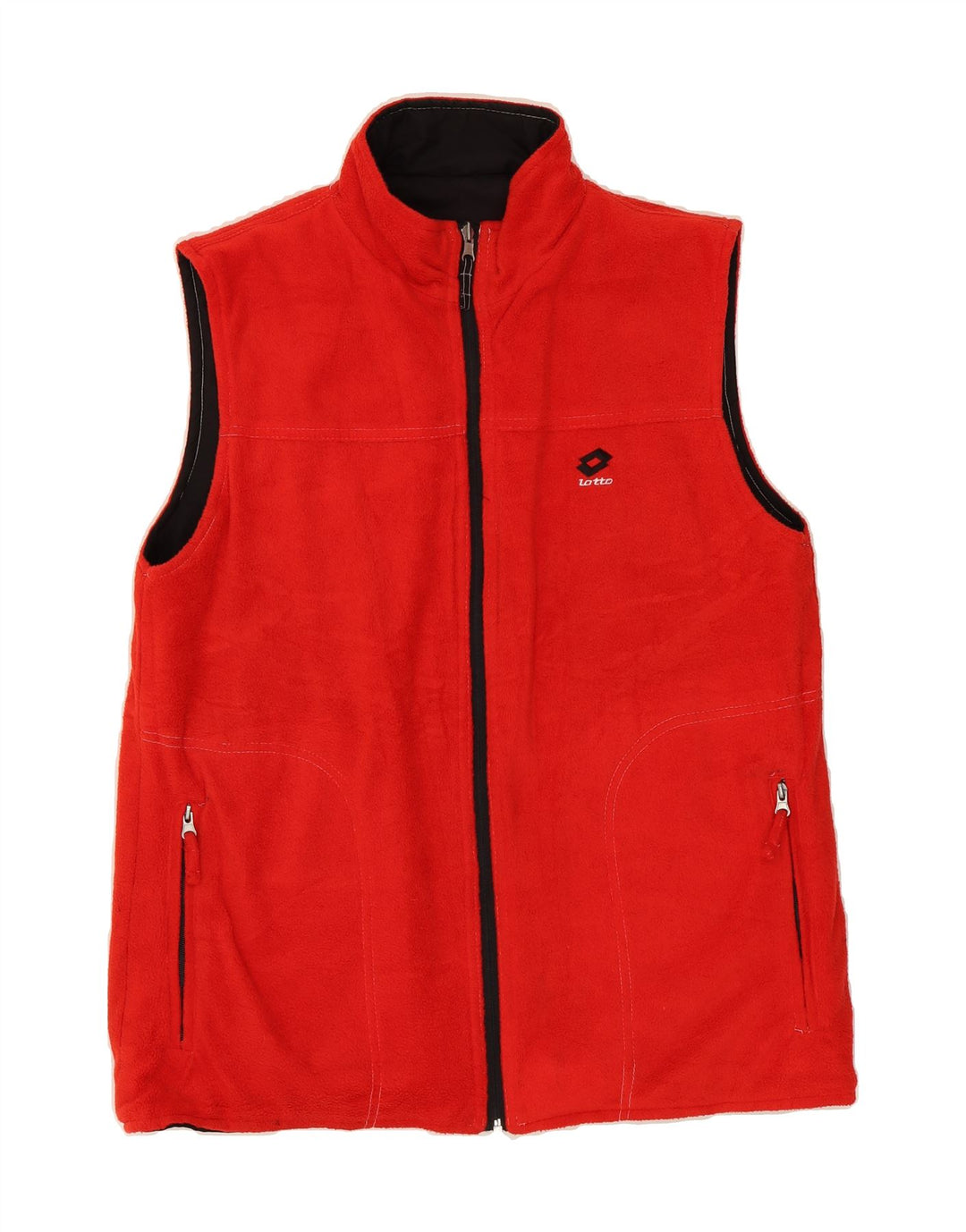 LOTTO Mens Reversible Gilet UK 40 Large Black Polyester Vintage Lotto and Second-Hand Lotto from Messina Hembry 