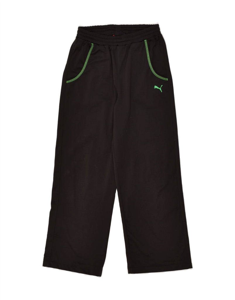 PUMA Boys Graphic Tracksuit Trousers 11-12 Years Black | Vintage Puma | Thrift | Second-Hand Puma | Used Clothing | Messina Hembry 