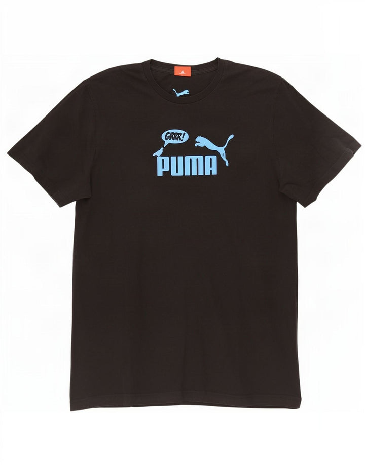 Puma Mens Graphic T-Shirt Top XL Black