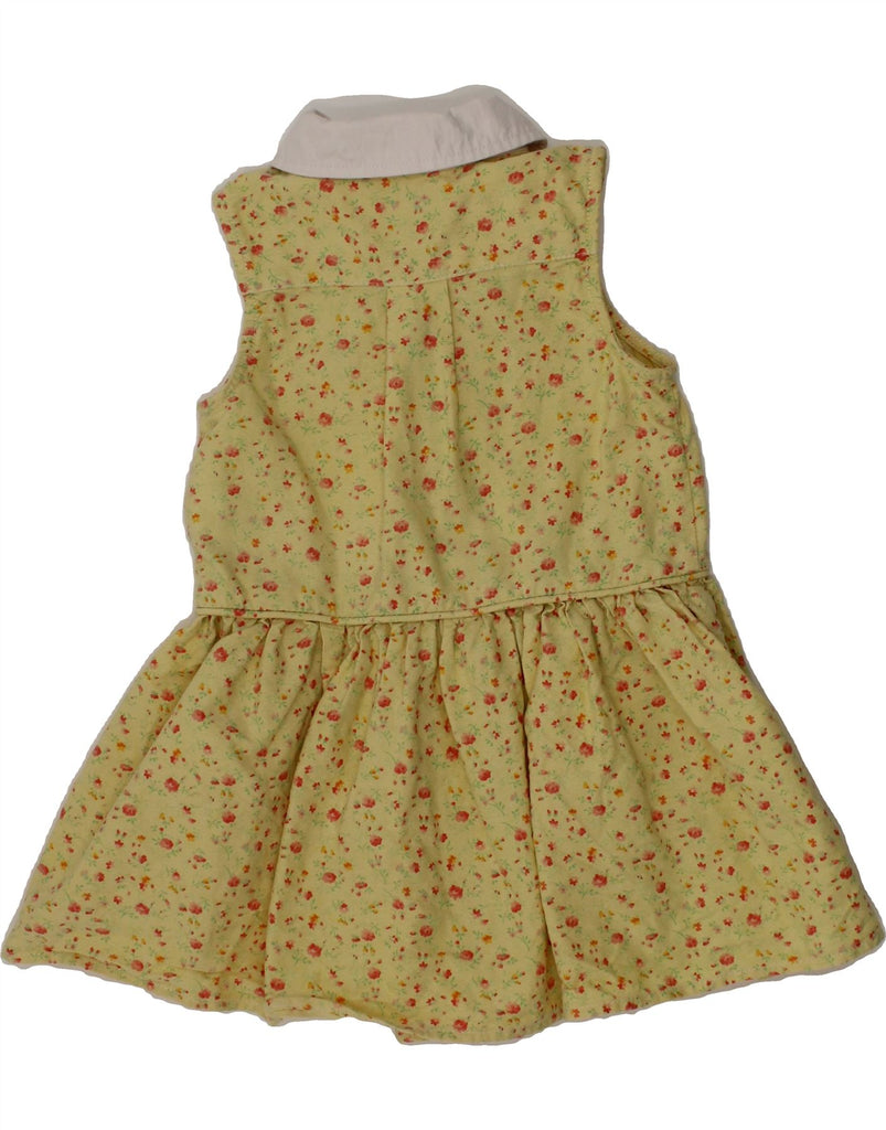POLO RALPH LAUREN Baby Girls Shirt Dress 18-24 Months Yellow Floral Vintage Polo Ralph Lauren and Second-Hand Polo Ralph Lauren from Messina Hembry 