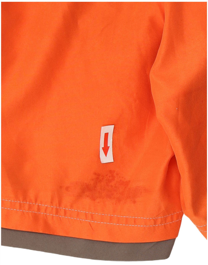 Fila Mens Graphic Swimming Shorts Large  Orange Colourblock Polyester
