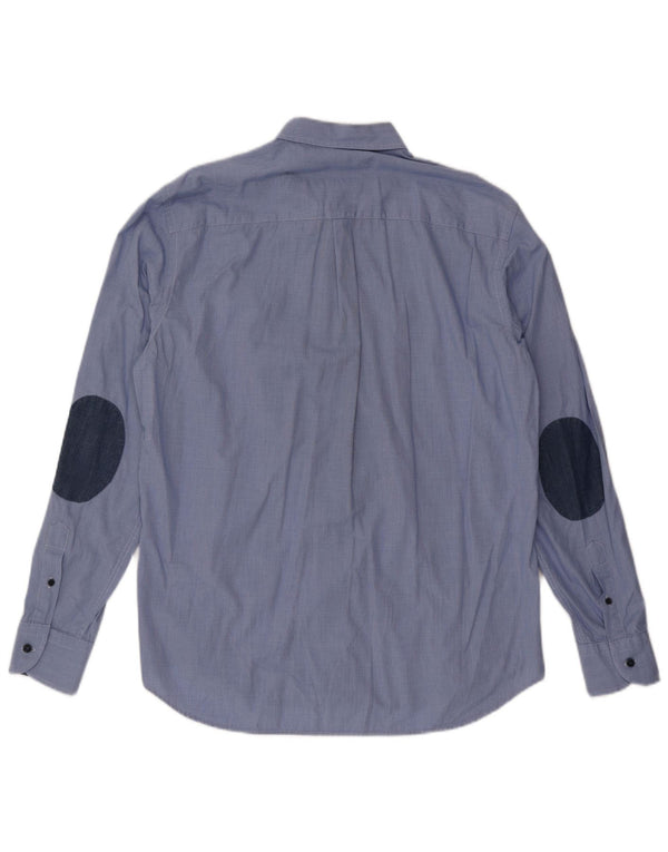 Harmont & Blaine Mens Regular Fit Shirt XL Blue Houndstooth