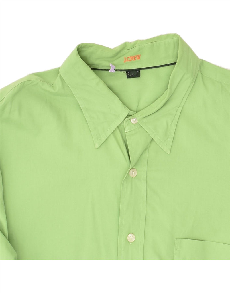 J. CREW Mens Shirt Large Green Cotton | Vintage J. Crew | Thrift | Second-Hand J. Crew | Used Clothing | Messina Hembry 