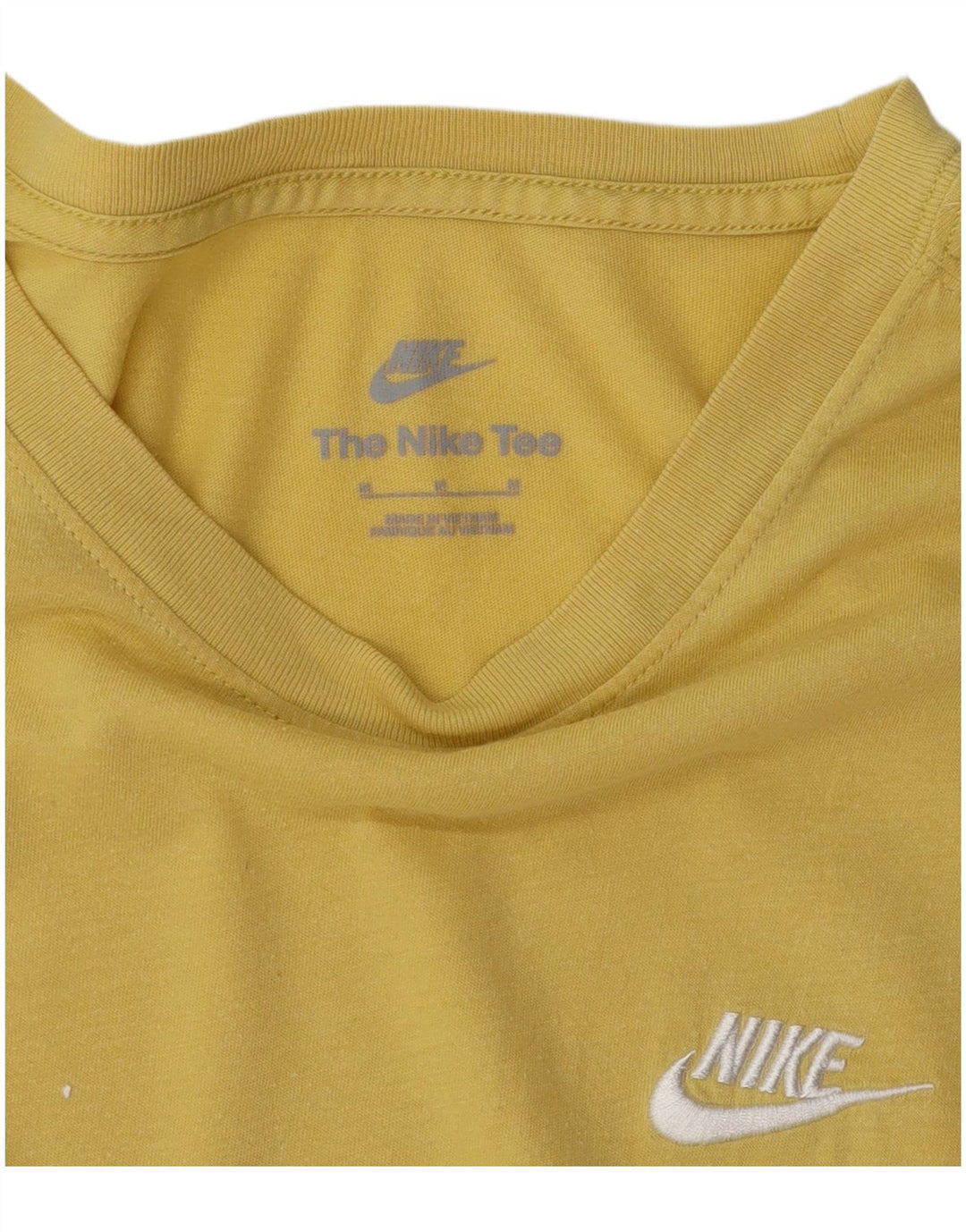 Nike Mens T-Shirt Top Medium Yellow
